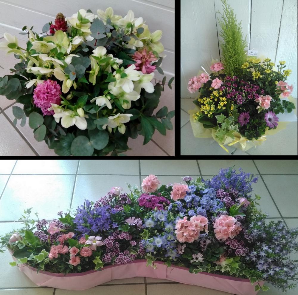 composition florale deuil