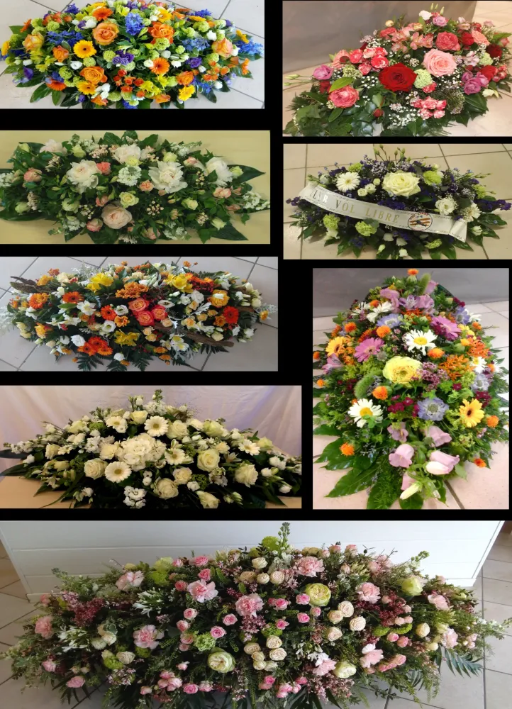 composition florale deuil